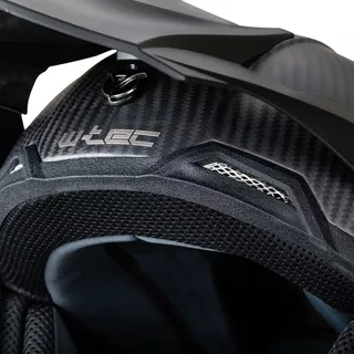 Motocross-Helm W-TEC Crosscomp - Kohlenstoff-Glanz