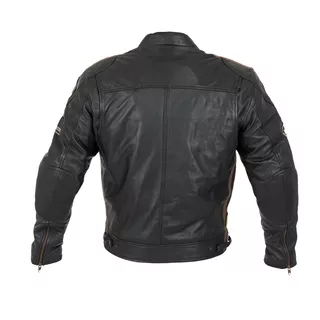 W-TEC Sheawen Herren-Leder-Motorradjacke - schwarz