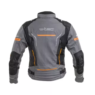 W-TEC Brandon Herren Motorradjacke - schwarz-grau-orange
