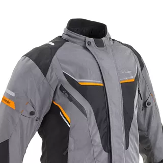 W-TEC Brandon Herren Motorradjacke - schwarz-grau-orange