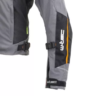 W-TEC Brandon Herren Motorradjacke - schwarz-grau-orange