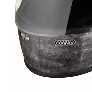 Motoradhelm W-TEC Cruder Brindle - Rostiges Grau