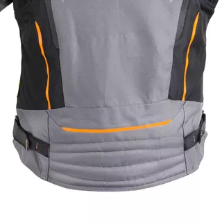 W-TEC Brandon Herren Motorradjacke - schwarz-grau-orange