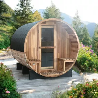 Finnische Fass-Sauna inSPORTline Viduor 600 - Zedernholz