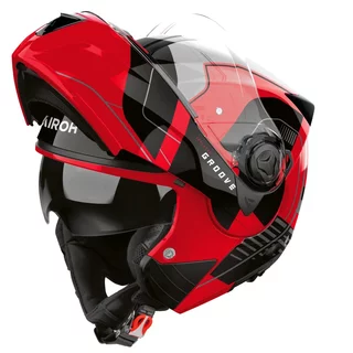 Kipphelm AIROH SPECKTRE Groove P/J rot glänzend