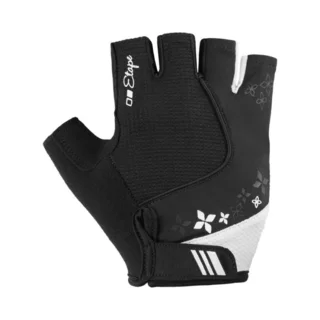 Damen-Fahrradhandschuhe Etape Ambra - schwarz/weiss