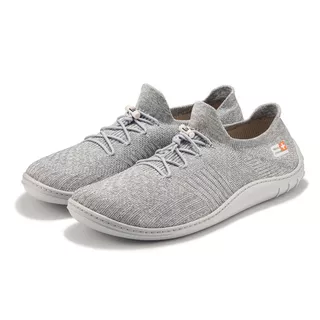 Herren Barfußschuhe Brubeck Merino - hell grau