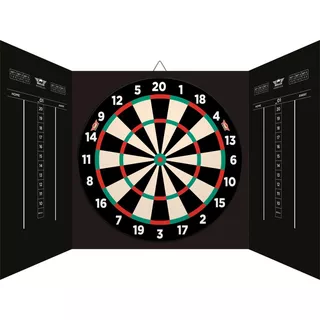 Bull's Magnetische Papier Dartscheibe Schrank Set