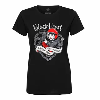 Damen-T-Shirt BLACK HEART Bike Girl
