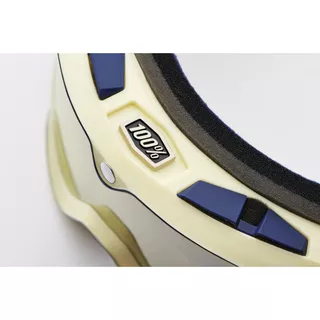 Motocrossbrille 100% Barstow Armo, silbernes Plexiglas