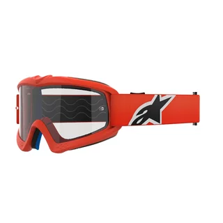 Alpinestars Vision Youth Kinder Motocrossbrille - Corp oranžová, čiré plexi