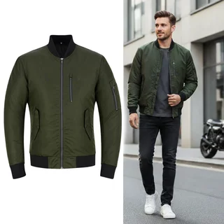 W-TEC Caravago Motorradjacke - grün
