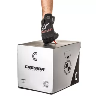 Motorradhelm Cassida Integral GT 2.1 Flash schwarz matt/metallic rot/dunkelgrau