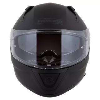 Motorradhelm Cassida Aero Solid schwarz matt/grau