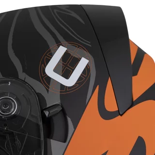 Cassida Orbit Multivers Motorradhelm schwarz matt/orange/grau/weiß