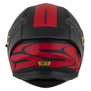 Motorradhelm Cassida Orbit Multivers schwarz matt/rot/grau/gelb