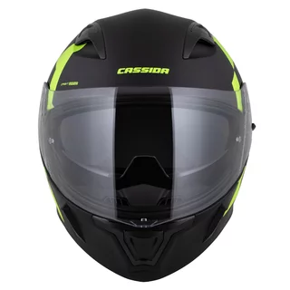 Motorradhelm Cassida Orbit Grind schwarz matt/gelb fluo