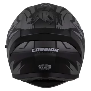 Cassida Orbit StriX Motorradhelm schwarz matt/grau