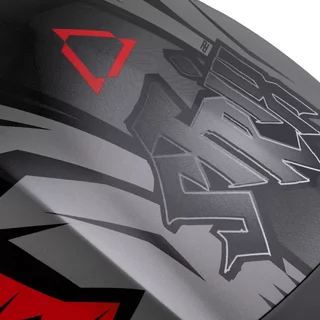 Cassida Orbit StriX Motorradhelm rot/grau/weiß/schwarz