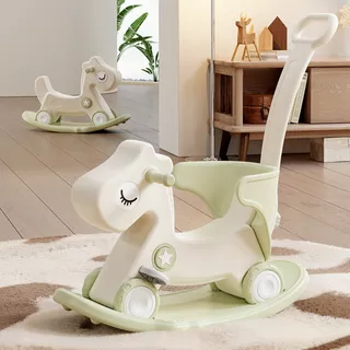 inSPORTline Zaldino Schaukelpferd und Babywippe - braun