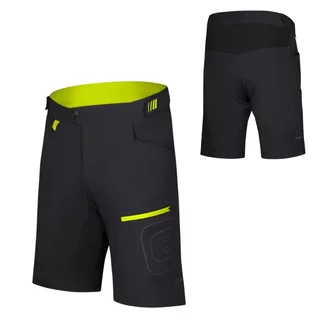 Lockere Herren-Radhose Etape Freedom 3.0 - černá/limeta