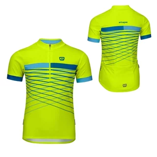 Kinder-Radtrikot Etape Lucky - žlutá fluo/modrá