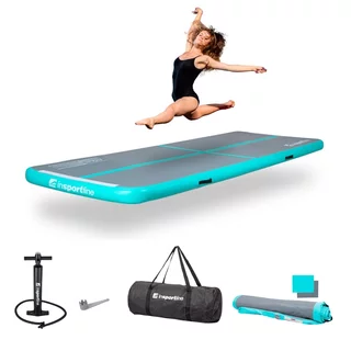 Airtrack inSPORTline Airstunt 400x100x10 cm grau mit Handpumpe