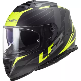 Motorradhelm LS2 FF800 Storm II Nerve Matt H-V Gelb