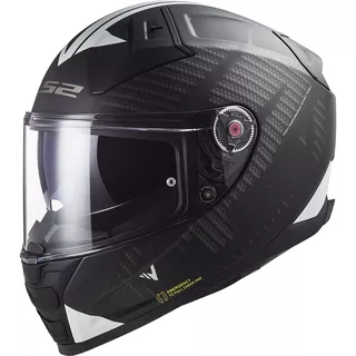 Moto Helm LS2 FF811 Vector II Splitter Schwarz Weiß