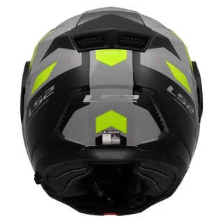 Klappbarer Motorradhelm LS2 FF902 Scope II Duria Grau H-V Gelb