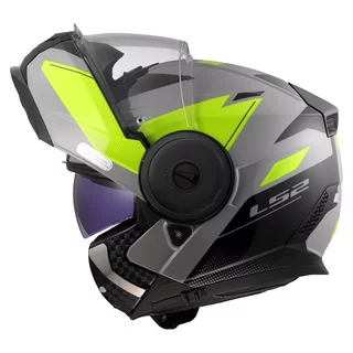 Klappbarer Motorradhelm LS2 FF902 Scope II Duria Grau H-V Gelb