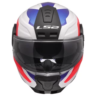 Klappbarer Motorradhelm LS2 FF902 Scope II Duria Weiß Blau Rot