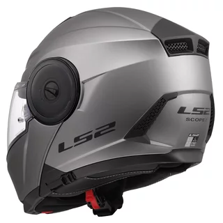 LS2 FF902 Scope II Solid Matt Titanium Motorradhelm zum Aufklappen