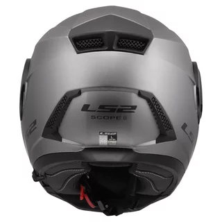 LS2 FF902 Scope II Solid Matt Titanium Motorradhelm zum Aufklappen