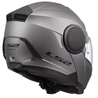 LS2 FF902 Scope II Solid Matt Titanium Motorradhelm zum Aufklappen
