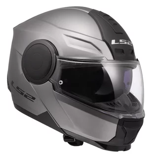 LS2 FF902 Scope II Solid Matt Titanium Motorradhelm zum Aufklappen