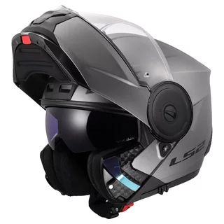 LS2 FF902 Scope II Solid Matt Titanium Motorradhelm zum Aufklappen