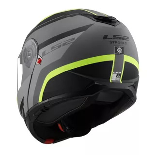 Klapphelm LS2 FF908 Strobe II Matt Schwarz H-V Gelb