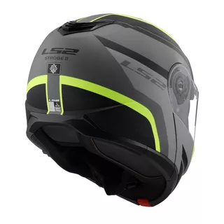 Klapphelm LS2 FF908 Strobe II Matt Schwarz H-V Gelb