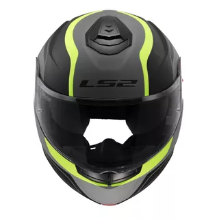 Klapphelm LS2 FF908 Strobe II Matt Schwarz H-V Gelb