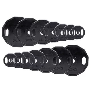 inSPORTline Ruberton Set gummierte Olympia Hantelscheiben 1,25-25 kg