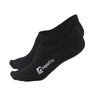 Unsichtbare Socken aus Bambus inSPORTline Silvatic Noshow AG+ antibakteriell - 3 Paar - schwarz