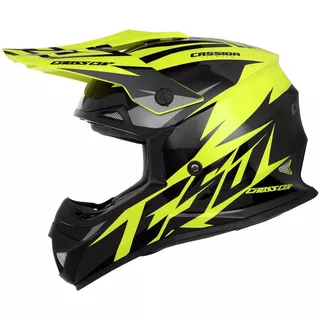 Cassida Cross Cup Two Motocross Helm - orange hivis/weiss/schwarz/grau