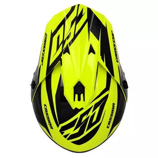 Cassida Cross Cup Two Motocross Helm - orange hivis/weiss/schwarz/grau