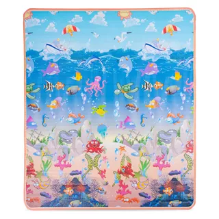 Rollende Kindermatte inSPORTline Lhotino 150x180x1,5 cm - Pláž/Farma