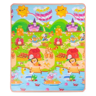 Rollende Kindermatte inSPORTline Lhotino 150x180x1,5 cm - Pláž/Farma