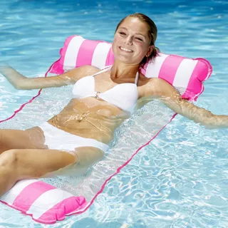 Aufblasbare Matratze inSPORTline WaveBed - rosa