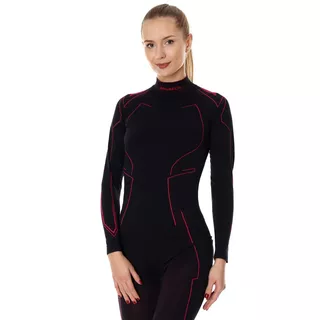 Damen Thermo-Motorrad-T-Shirt Brubeck Cooler LS14350 - Schwarz/Amaranth