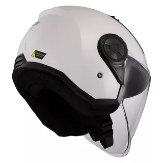 Motorradhelm LS2 OF616 Airflow II Solid Gloss White