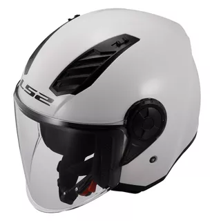 Motorradhelm LS2 OF616 Airflow II Solid Gloss White